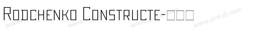 Rodchenko Constructe字体转换